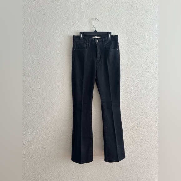 Levi's 725 Black Boot Cut Jeans size 30 - Picture 1 of 10